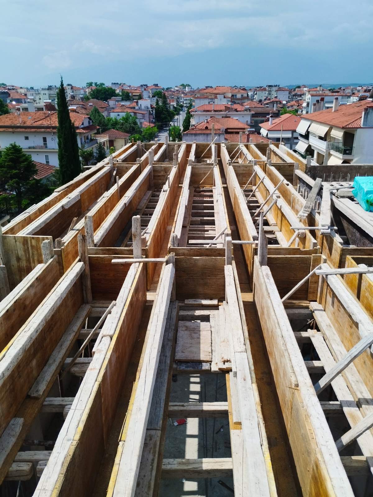 Ξυλότυποι πλάκας — εργοτάξιο